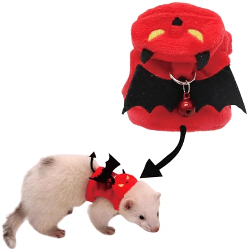 Ferret Harness and Leash, Adjustable Ferret Walking Vest for Squirrel and Small