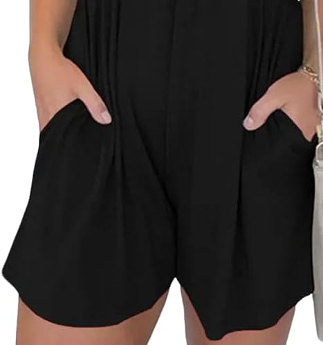 Dreamskull Tuta da donna estiva corta da donna, senza maniche