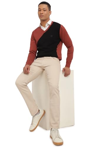 Image of Allen Solly Men's Cotton Casual V Neck Sweater