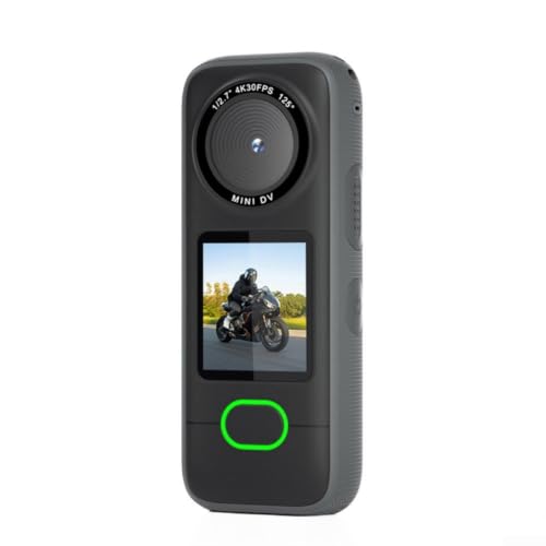 Lapiglo Cámara de acción de bolsillo 4K con pantalla táctil para FPV, cámara de video deportiva, compacta, ABS, para ciclismo, senderismo, patineta, viajes, vlogging