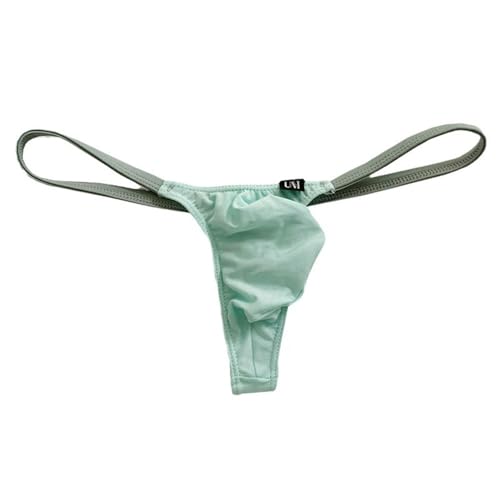 Men's Sexy Low Rise Thong Modal Colorblocking T-Back Briefs2