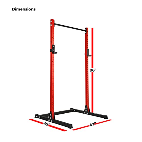 Image of BullrocK Raptor Squat Stand 486 Multipurpose Rack with Pull-Up Bar for Home & Commercial Gym Bench Press & Squatting Powerlifting Squats Rack (Bossy Blue)
