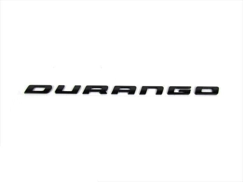 Image of 1Pc 14-21 Durango Emblem 3D Badge Liftgate Rear Nameplate Letter 55079299AC Replacement for Durango (Gloss Black)