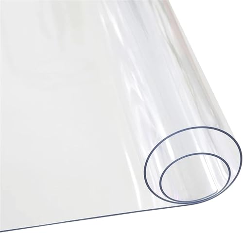 Nappe en plastique transparent pour éviter les taches et rayures sur la table - 2