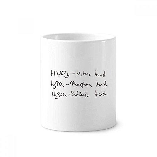 Tasse blanche de chimie en céramique 350ml pour brosses à dents et stylos