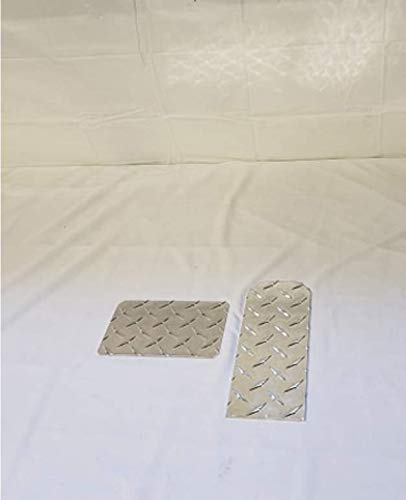 Club Car DS 2 peice Golf Cart Diamond Plate Pedal Set Brake and Gas Pedal