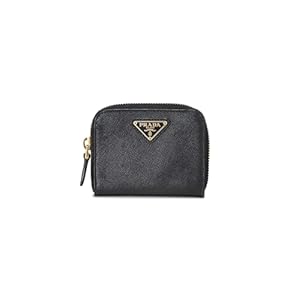 Prada Black Saffiano Coin Purse – Black – One Size