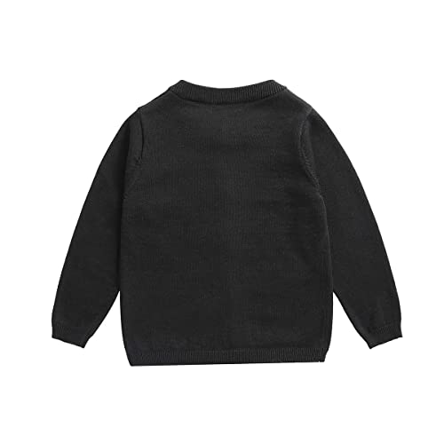 Image of Little Girl Knit Cardigan Sweater - Toddler Button Down School Uniforms Cardigan