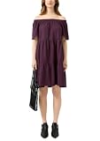 Vestido Escalonado con Escote Bardot
