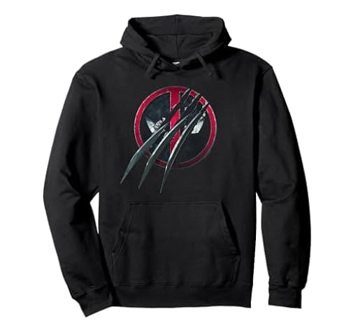 Marvel Deadpool & Wolverine Wolverine Claws Deadpool Sudadera con Capucha | Ya disponible en tu tienda friki favorita! En mundofriki.es!