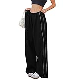 🌟 Modische Fallschirmhose: Oversize Cargohosen sind locker geschnitten und haben eine niedrige Taille. Y2K-Style, 90er E-Girl Streetwear. Einfach einen stilvollen Look zu kreieren.