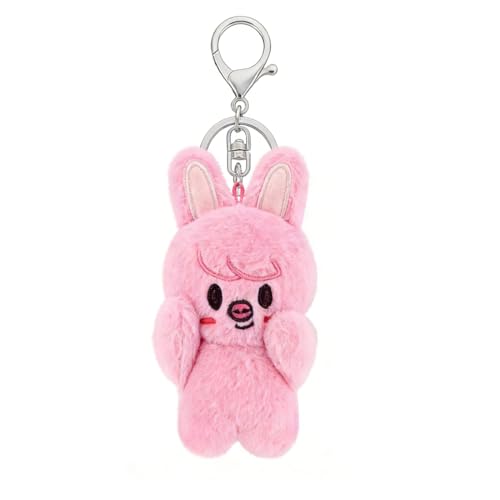 NHPY 10 cm Stay Porte-clés en peluche Magnet,Skzoo Porte Clé,Skzoo Porte-clés mignon porte-clés pendentif,porte-clés en peluche stay série pour les fans,Cadeau Kpop(Dwae_kki)