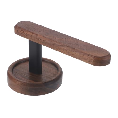 BUGUUYO Gancho de joyería de nogal soporte para el cabello estante de almacenamiento para coleteros Soporte para joyas joyero de madera estante de almacenamiento de joyas colgador de joyas