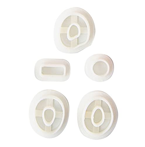 alloneslife Cortador de aretes de arcilla con forma geométrica, cortador de arcilla de cerámica suave, molde hueco para hacer colgantes de joyería