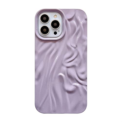 Coque iPhone 14 Pro antichoc et anti-glisse violette plissée BSAPP