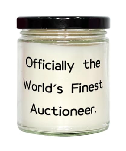 Generic Beautiful Auctioneer Scent Candle, Officially The World's Finest, Gifts for Coworkers, Present from Colleagues, for Auctioneer, 9oz