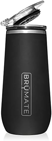 BrüMate 12oz Insulated Champagne Flute With Flip-Top Lid - Made W...