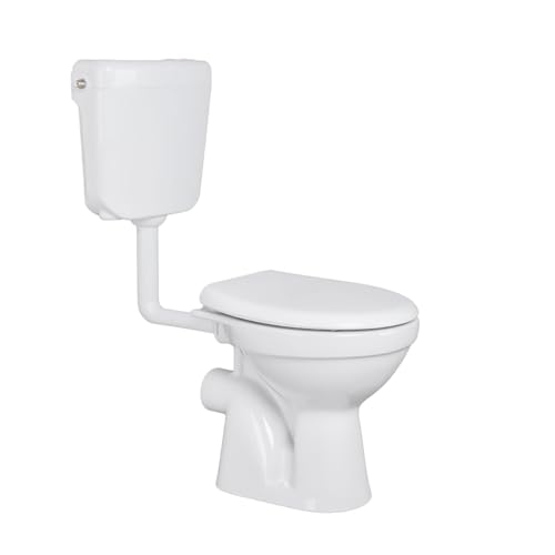 Kit complet WC sur pied Taharet/bidet sortie horizontale murale + couvercle + réservoir