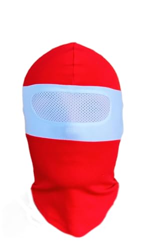PGWEAR Kominiarka NET, biały/czerwony, Rozmiar uniwersalny