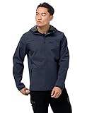 sehr atmungsaktiv Jack Wolfskin Herren Northern Point Softshelljacke, blau (night blue), XXL