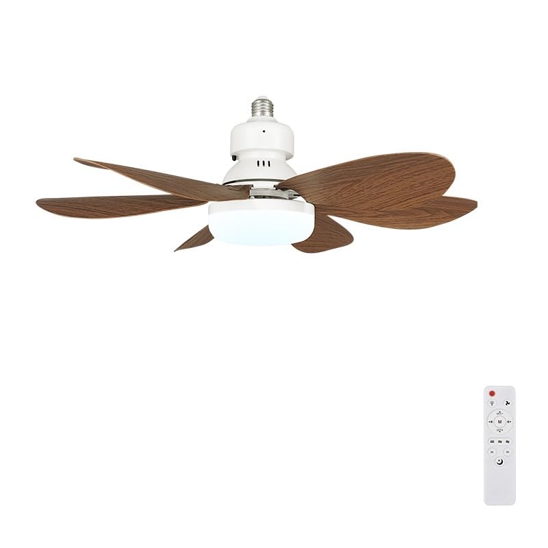 E27 E26 Ceiling Fan with Light and Remote,LED Ceiling Fans Dimmable