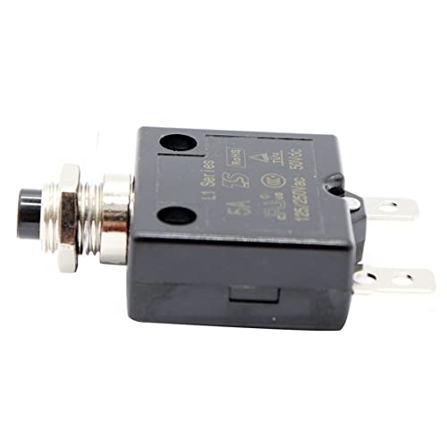 Disyuntor de panel 5A 12V con reinicio térmico automático y protección estanca kit de 5 3