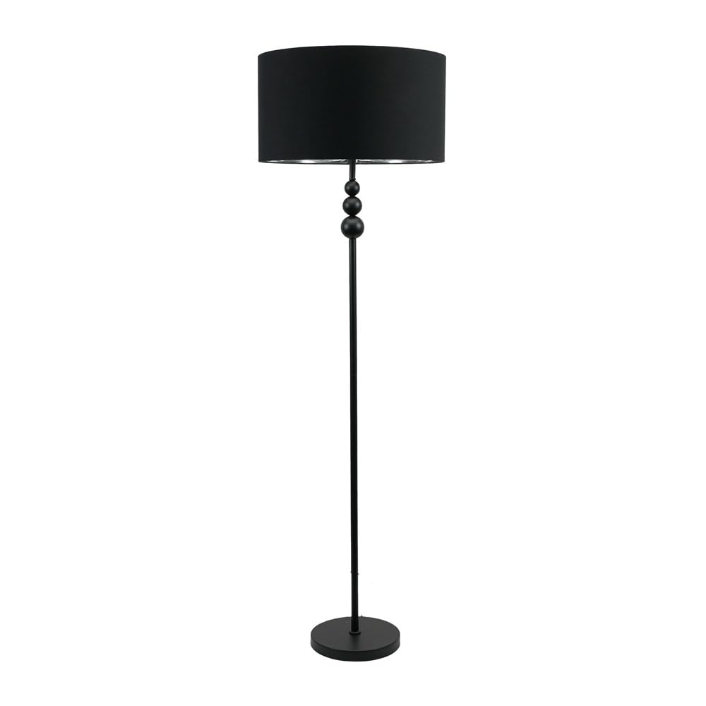 ValueLights Black Stacked Ball Floor Lamp Metal