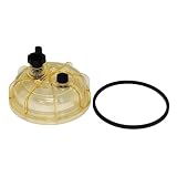 Fuel Filter Water Separator Bowl Assembly RK21113-01 Compatible With Applicable filter element part no. For R45T R45P R45S R60T R60P R60S R90T R90P R90S