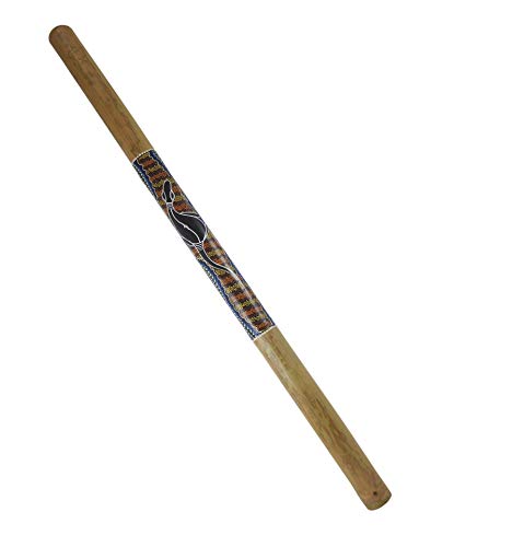 Didgeridoo en Bambou peint motif Salamandre -120cm
