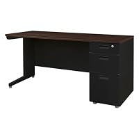 Amazon | 【法人専用】 LOOKIT オフィスデスク 幅1400×奥行600mm 3段袖
