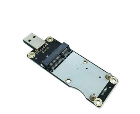 Tarjeta Adaptadora Mini PCI Express/PCIE a USB para Módulo WiFi Wireless WWAN 4G LTE con Ranura para Tarjeta SIM UIM (MINIPCIEUSB TIPO2) miniatura 1