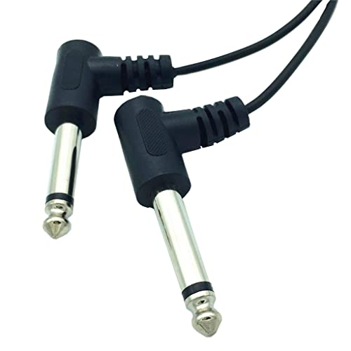 Cable adaptador 3.5mm estéreo a 2x6.35mm mono 20cm miniatura 7