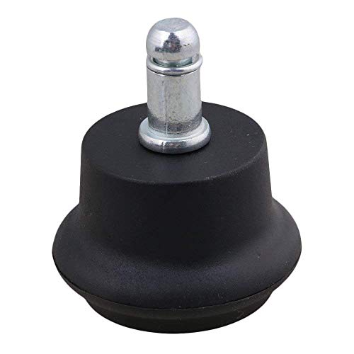 5PCS Bell Glides 2" Replacement Office Desk Chair or Stool Swivel Caster Wheels,Easy Conversion from Wheeled Casters to Stationary Feet to Protect Wood or Hardwood Floor