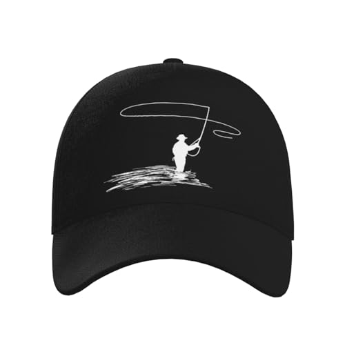 Fly Fishing Clipart Baseball Hats for Men and Women - Classic Adjustable Hats2