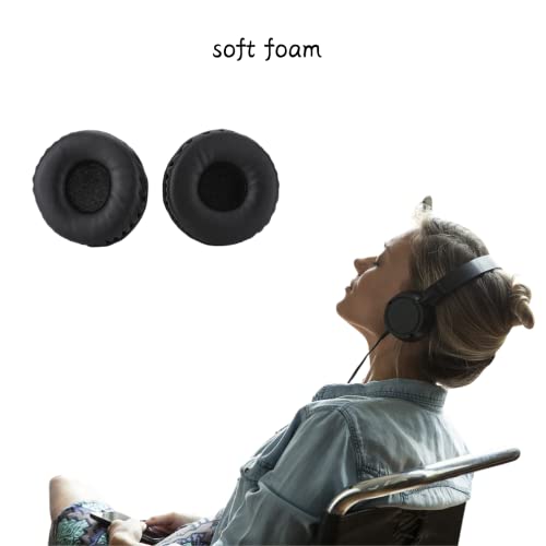 Tosuny 1 Pair 70Mm Universal Replacement Earpads For Headphones, Soft Foam Ear Cushion Headset Cover Case, Black #TOP3