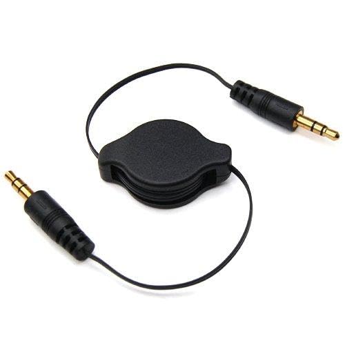 Cable Auxiliar Retráctil 3.5mm Negro para Auto miniatura 6