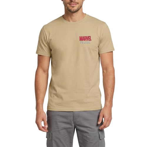 Spreadshirt Avengers Marvel Superhelden Chest- Und Backprint Männer T-Shirt, M, Sandbeige Spreadshirt Avengers Marvel Superhelden Chest- Und Backprint Männer T-Shirt, M, Sandbeige