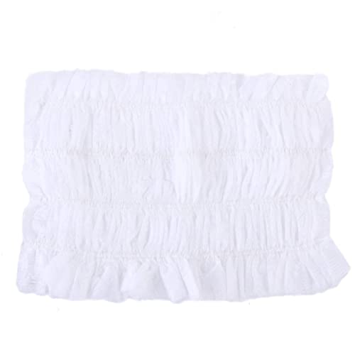 LATRAT 100 Pieces Non-Woven Hair Bands Disposable Elastic Hair Care Hair Accessories for Spa Salon Makeup