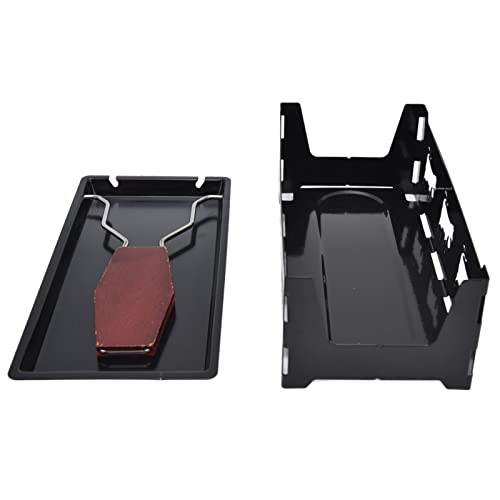 Qukaim Herramienta para hornear queso, mini parrilla de raclette de queso con mango negro, herramienta rectangular para hornear queso, ideal para barbacoa y asador, incluye placa de parrilla de queso