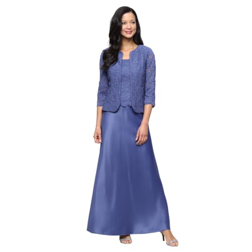 Image of Alex Evenings Womens Two Piece Mother of The Bride Dress with Lace Jacket