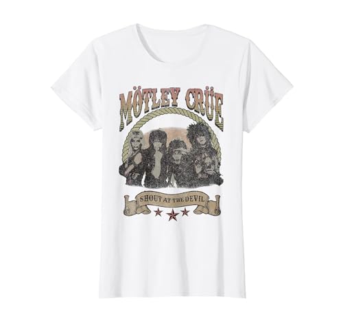 Mötley Crüe – Western White T-Shirt, Women, White, XX-Large