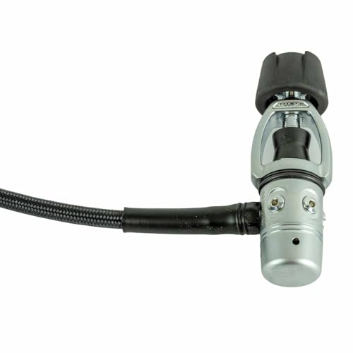 Sea Elite Scout Compact Regulator, Diving Regulator 1st & 2nd Stage with Hose, Venturi 2nd Stage, Nitrox Compatible to 40%, Integrated Purge Button, Orthodontic Mouthpiece