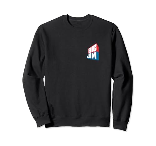 Licenza ufficiale Mattel Logo Big Jim Bold sul petto Felpa
