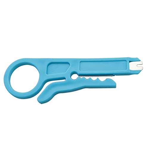 Czqc Mini Cable Stripper 5Pcs Blue Series Mini Wire Strippers Stripping Wire Cutters Knives Crimper Crimping Tool Multitool Pliers For Network Wire Cable,Telephone Cable And Computer Utp Cable #TOP3