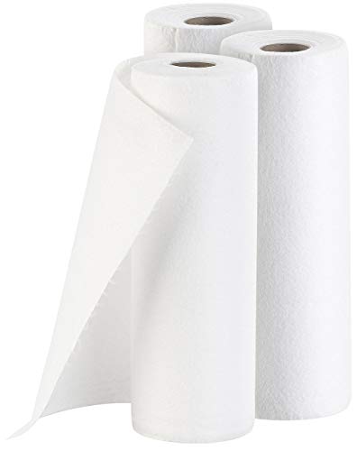 Rosenstein & Söhne Bambus Küchentücher: 3er-Set Bambus-Küchenrolle, wiederverwendbar, je 25 Tücher, 140 g/m² (Wischtücher, Dauerküchenrolle, Handtücher)