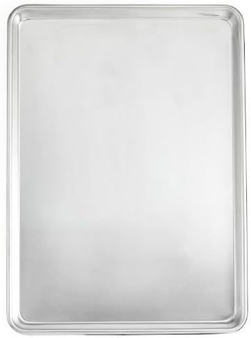 Commercial Grade Half Size Aluminum Baking Sheet Pan with 2 Snap-Tight Plastic Lid Covers, 13" x 18", Set of 2, NSF Approved - Image 2