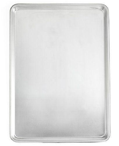 Commercial Grade Half Size Aluminum Baking Sheet Pan with 2 Snap-Tight Plastic Lid Covers, 13