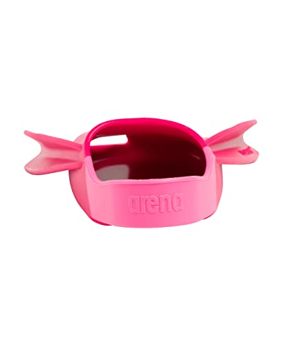 Image of Arena Unisex Adult Powerfin Pro II Swim Training Fins Men and Women Silicone Short Blade Flippers Left /Right Customized, Pink, Size 7.5-9