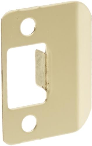 Don-Jo ST 214 RC 18 Gauge Steel Replacement Strike with Radius Corner, Polished Brass Finish, 1-1/4" Width x 2-1/4" Height (Pack of 10)
