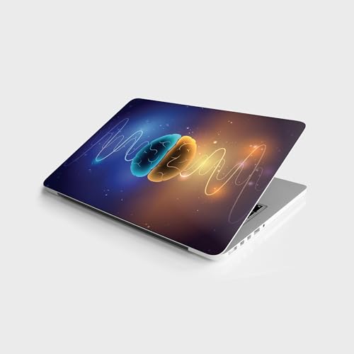Beyin Dalgası Tasarımlı Laptop Sticker, Bilgisayar ve Notebook Kaplama Etiketi